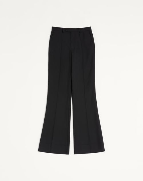 Valentino nylon gabardine broek met strijkplooi