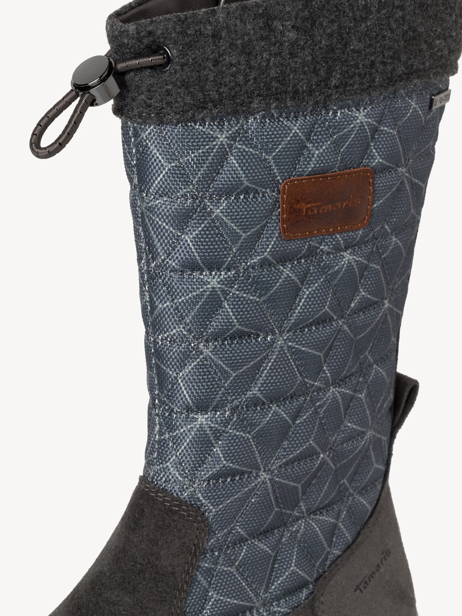 Bottine en cuir - gris