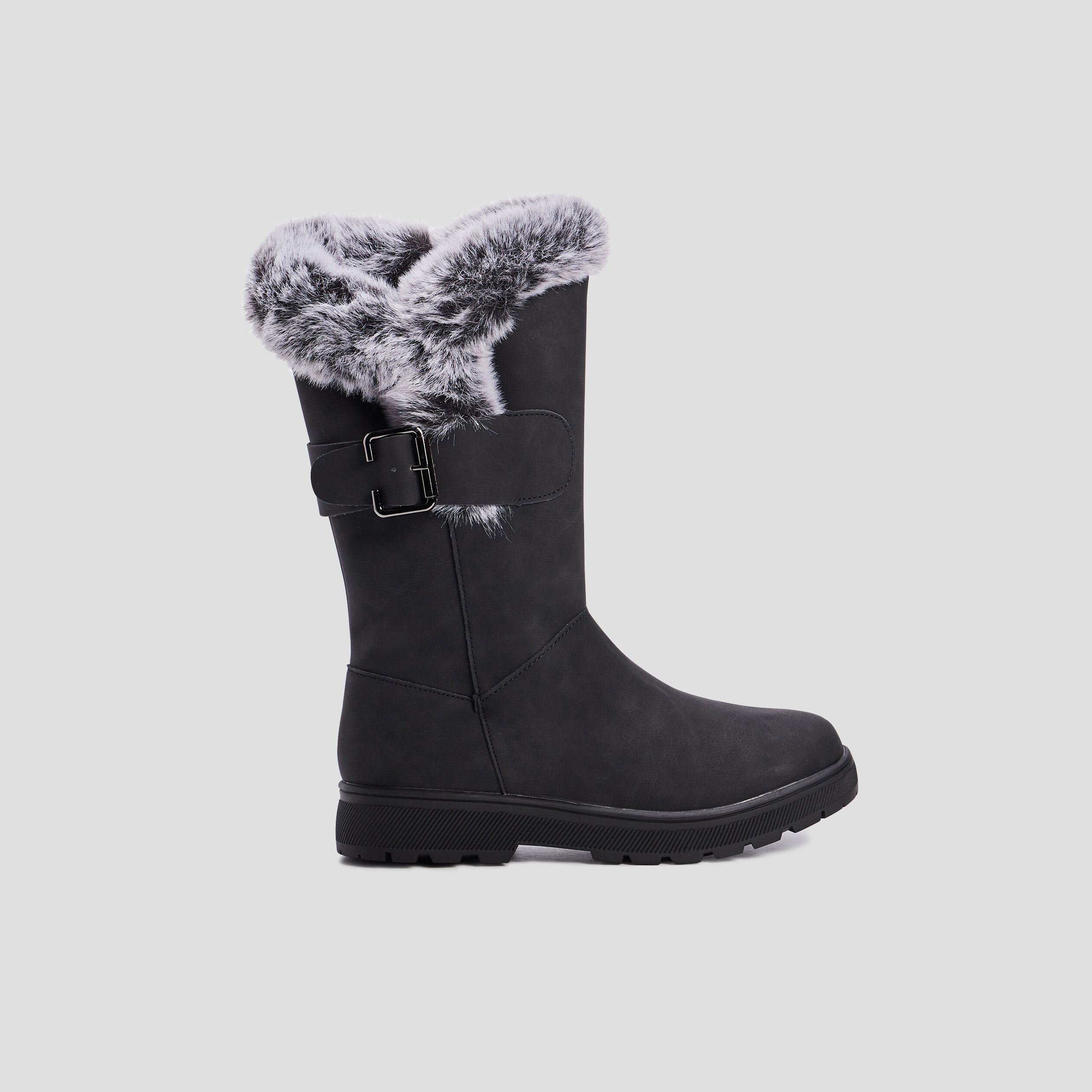 Bottes fourrées noir femme | La Halle