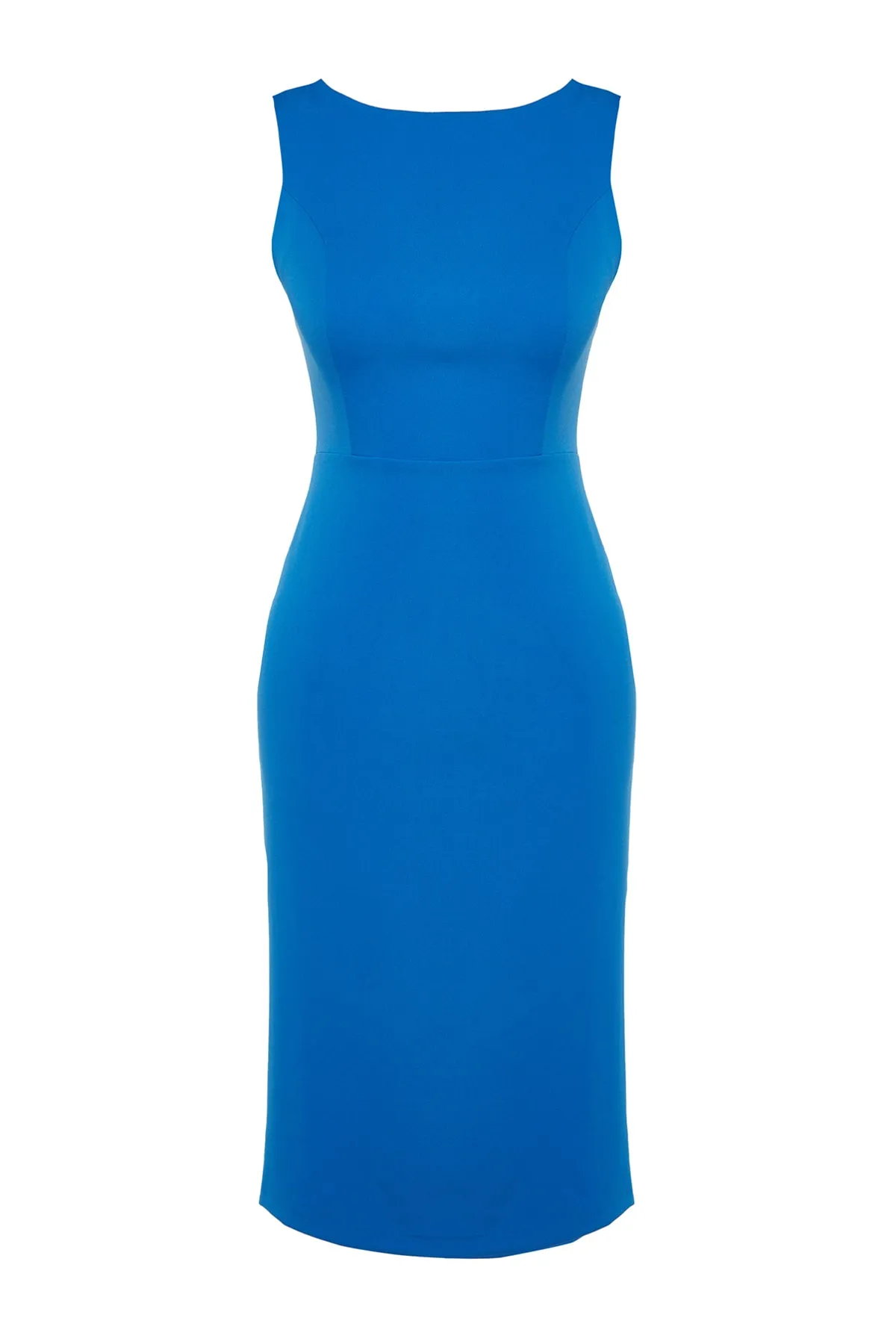 Trendyol Collection  Saks Tailliertes gewebtes Abendkleid TPRSS21EL0023