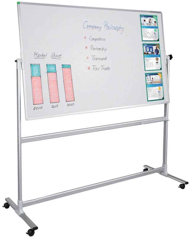 FRANKEN U-Act!Line Drehstativtafel ST901 Emaille Magnetisch 120 x 90 cm