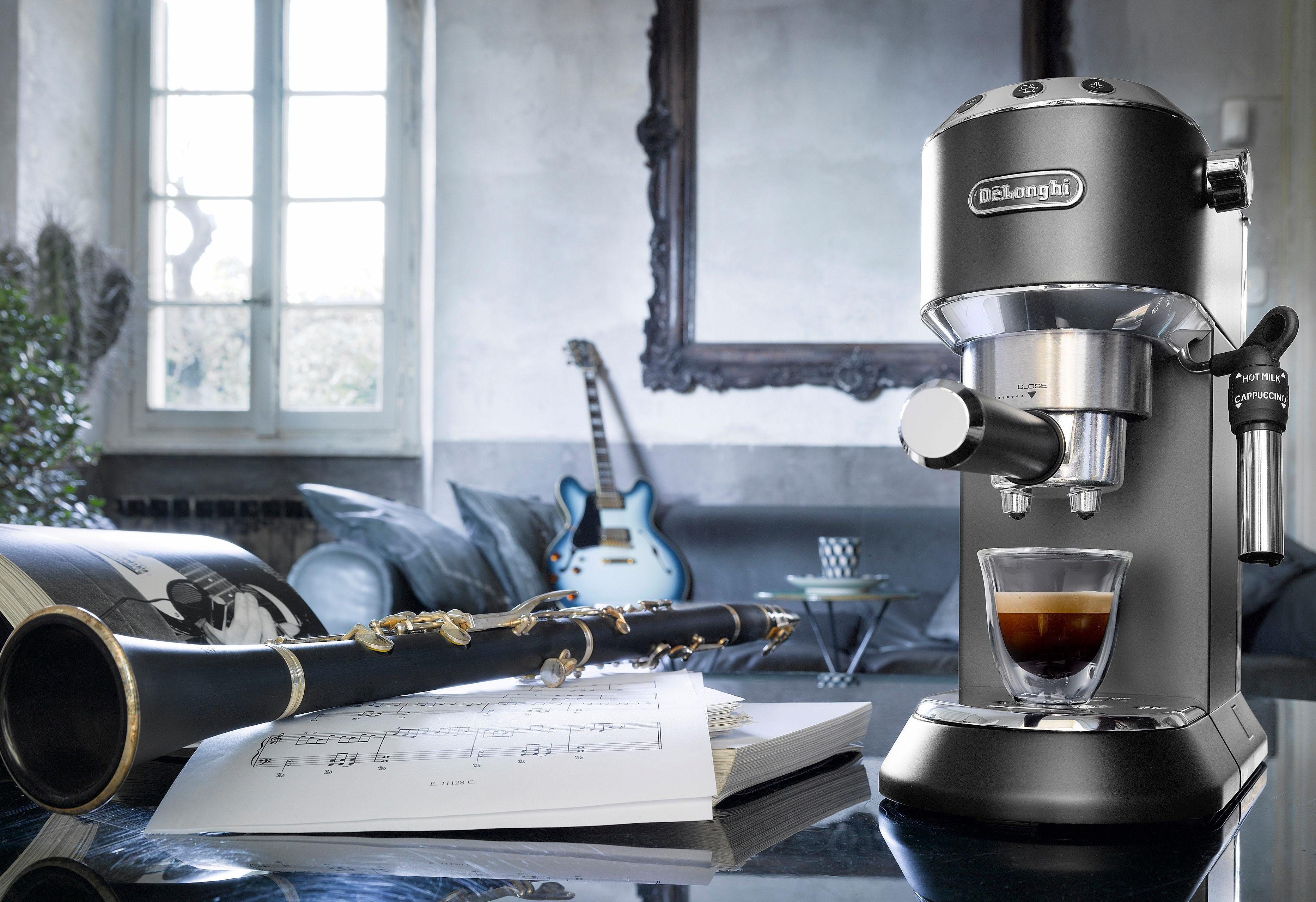 De'Longhi Siebträgermaschine Dedica Style EC 685.B, 1350 Watt, 15 Bar