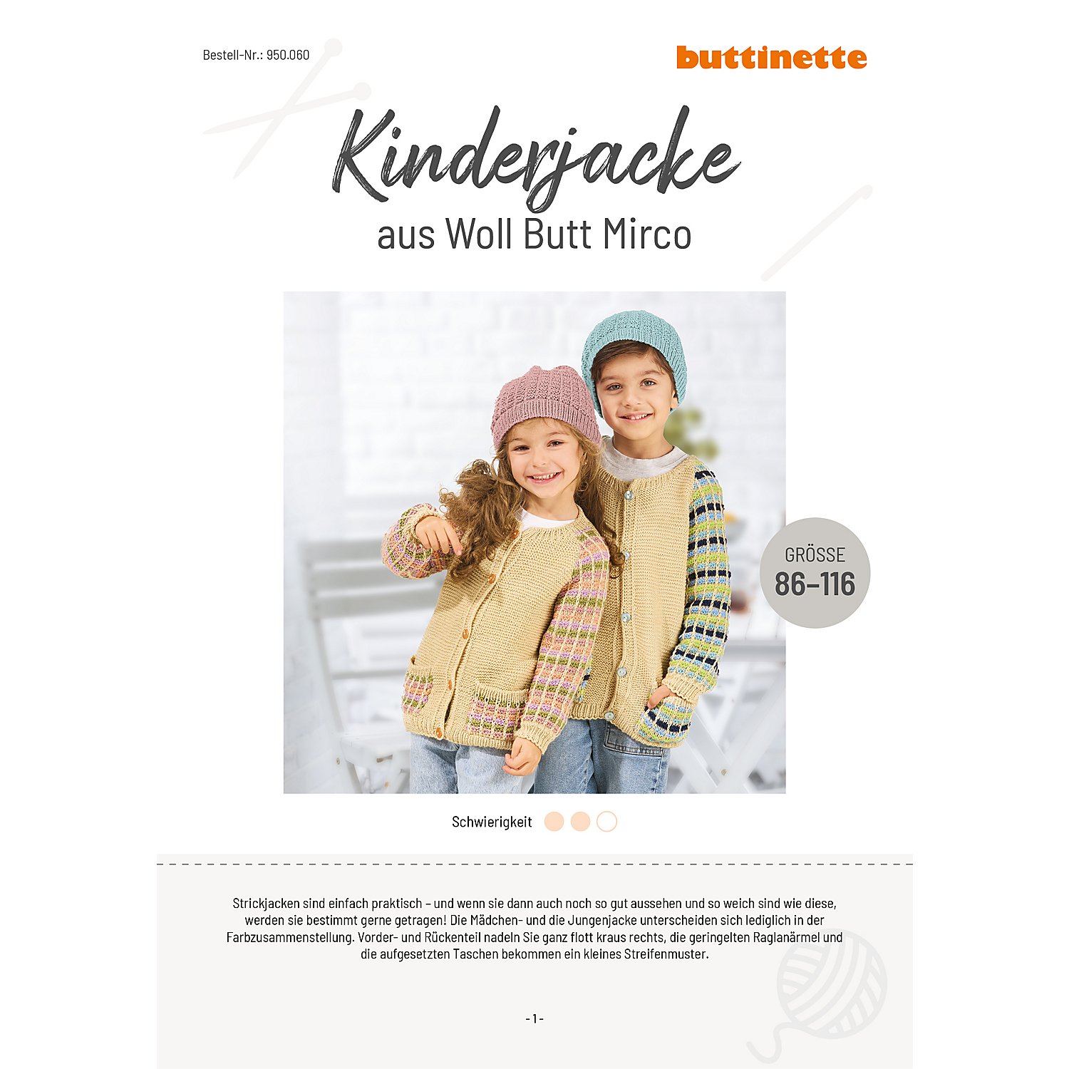 Strickanleitung - Kinderjacke aus Woll Butt Mirco