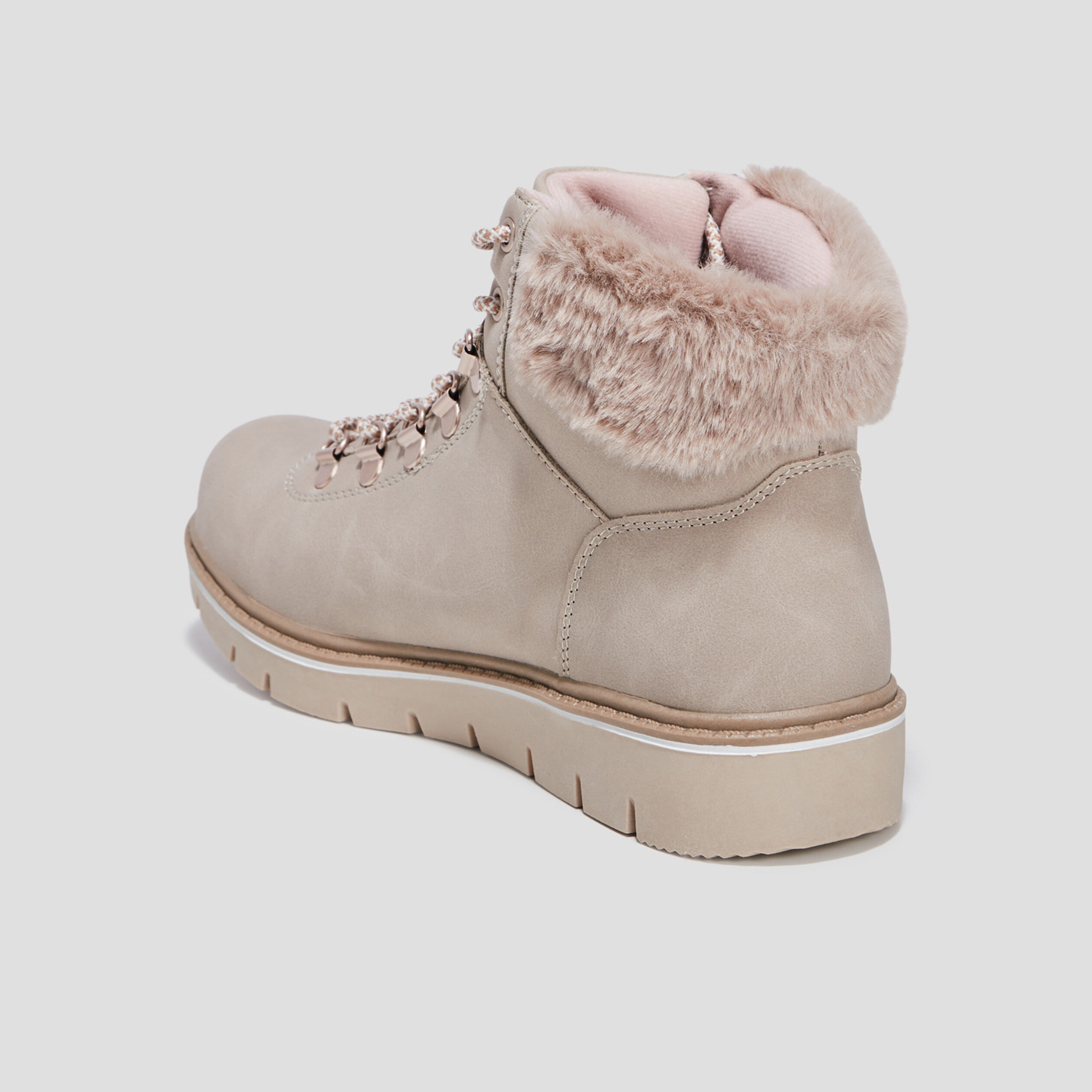 Bottines à lacets sable femme | La Halle