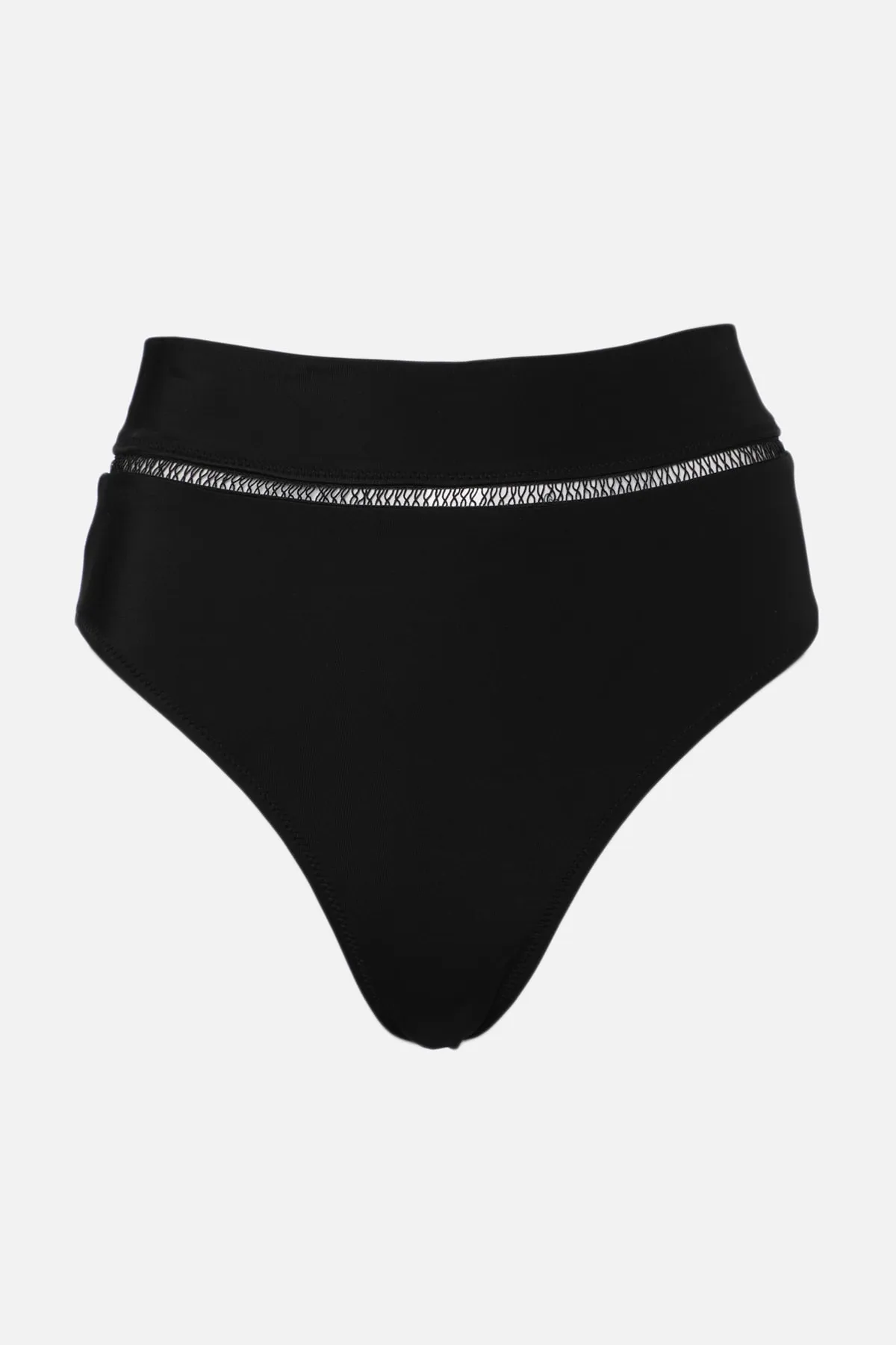 Trendyol Collection  Normale Bikinihose mit hoher Taille und schwarzen Streifen, Accessoires TBESS22BA0027