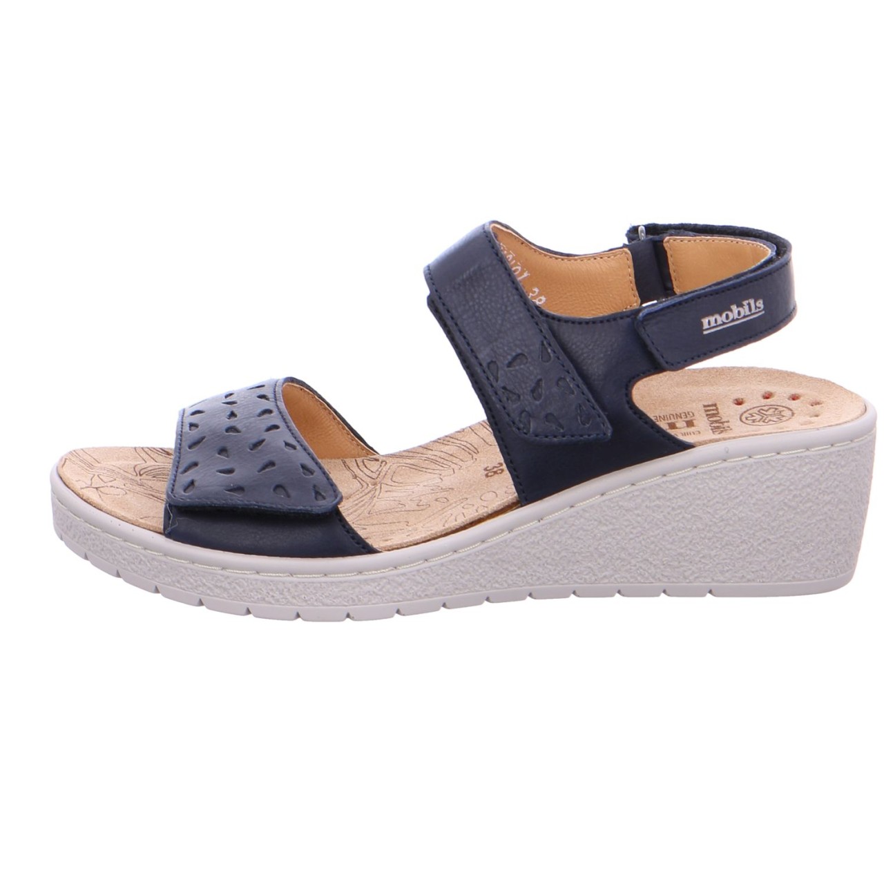 MEPHISTO Keilsandalen blau NAVY