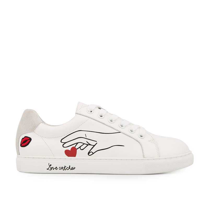 Baskets en cuir Simone artdesmaux love catcher
