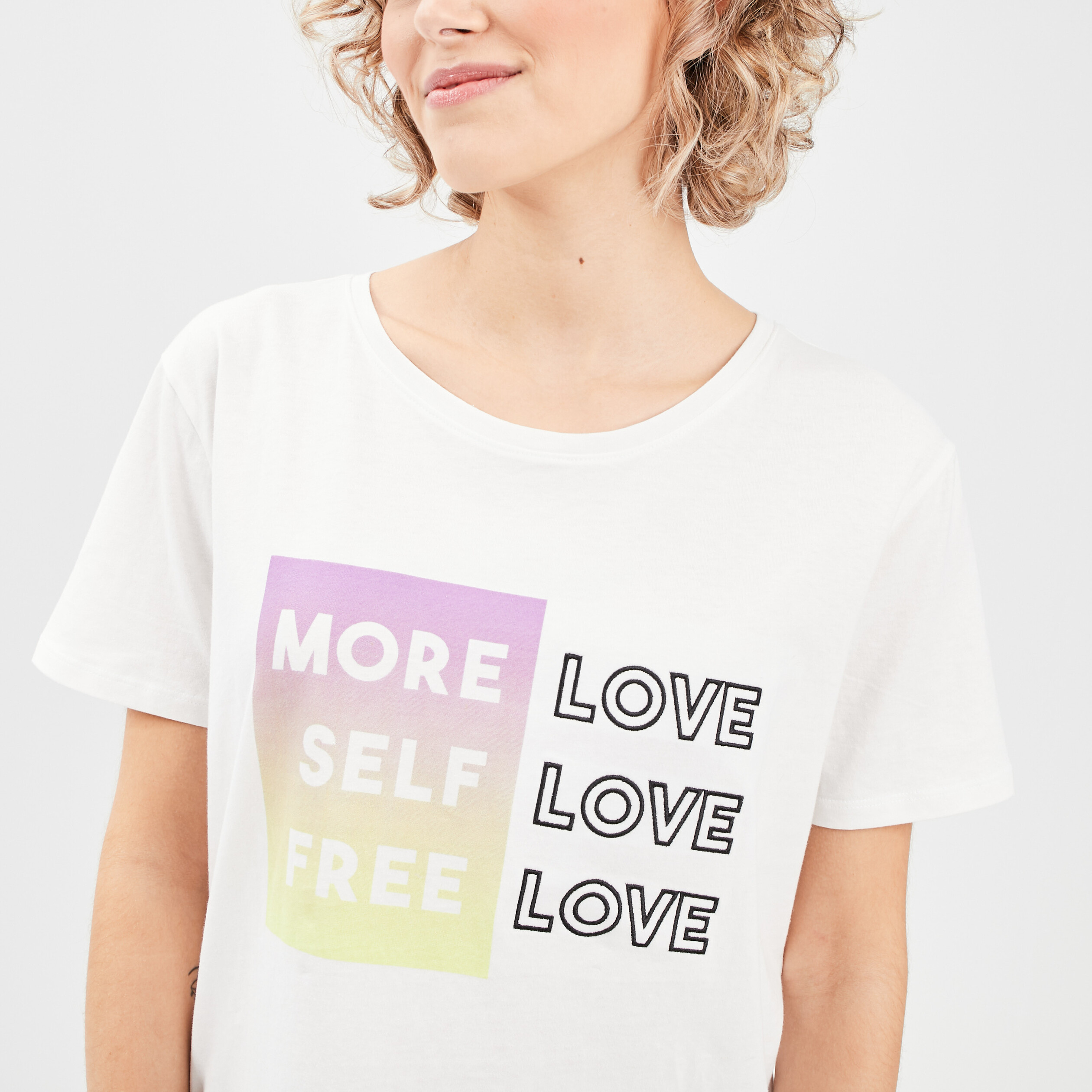 T-shirt Liberto blanc femme | La Halle