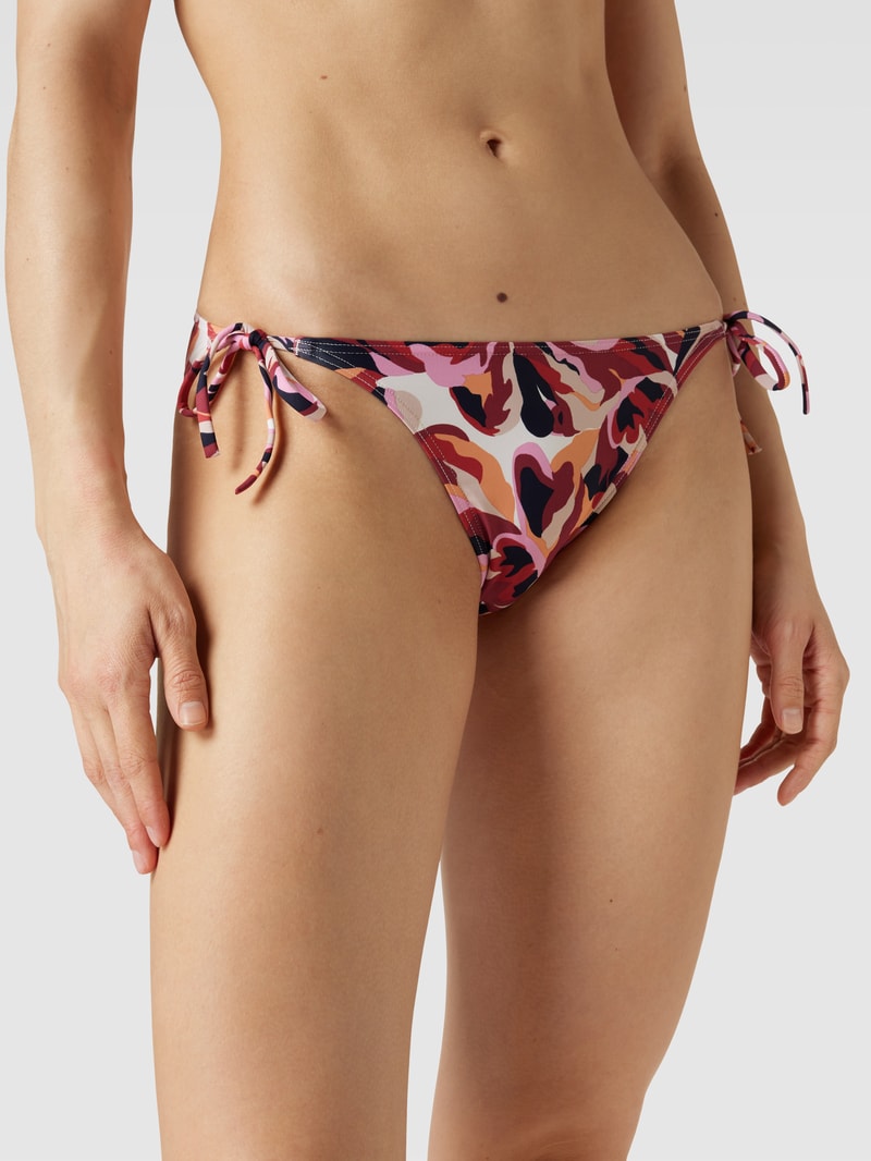 Bikini mit Allover-Muster Modell 'CARILO' in bordeaux rot
