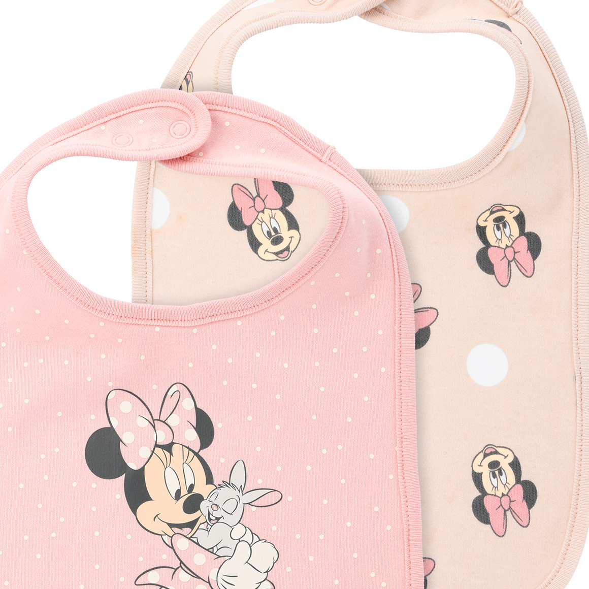2 Minnie Maus Lätzchen im Set