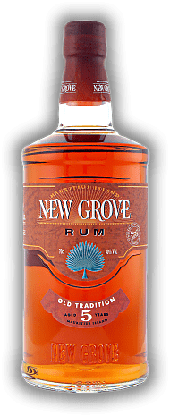 New Grove Old Tradition Rum 5 Years New Grove Old Tradition Rum 5 Years Ein Rum von bemerkenswerter Finesse und aromatischer Komplexität. Alter 5 J. - 0,7	 Liter - Vol 40%