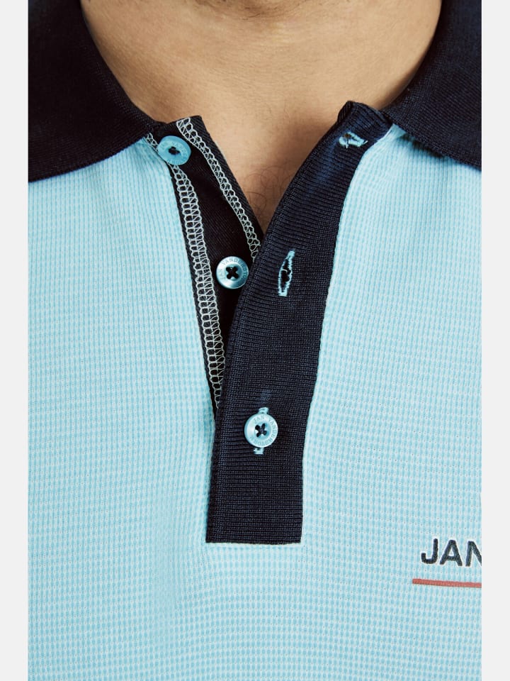 Jan Vanderstorm Poloshirt ALBERICH in türkis melange günstig kaufen