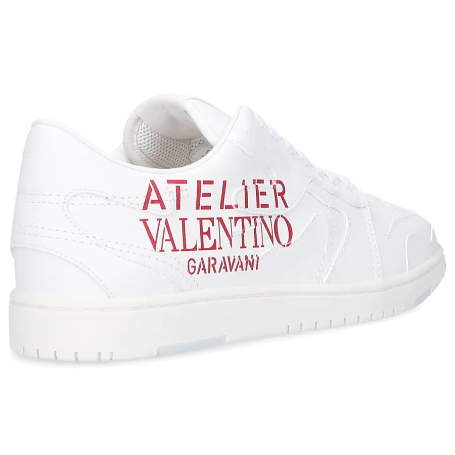 Valentino Garavani - Sneaker low ATELIER 07 CAMOUFLAGE Kalbsleder - weiß