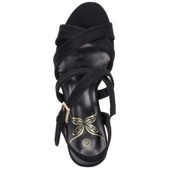 Barbarella Sandale in schwarz
