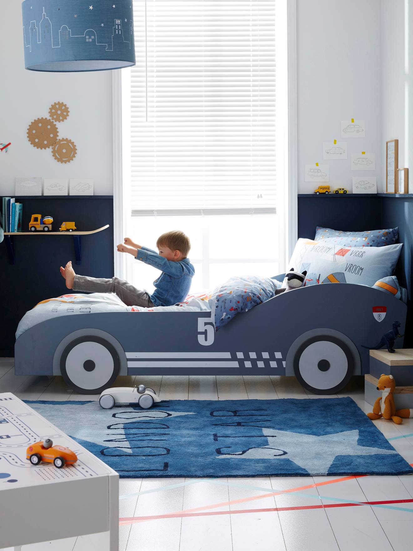 Vertbaudet Kinderbett TRAUMAUTO - grau