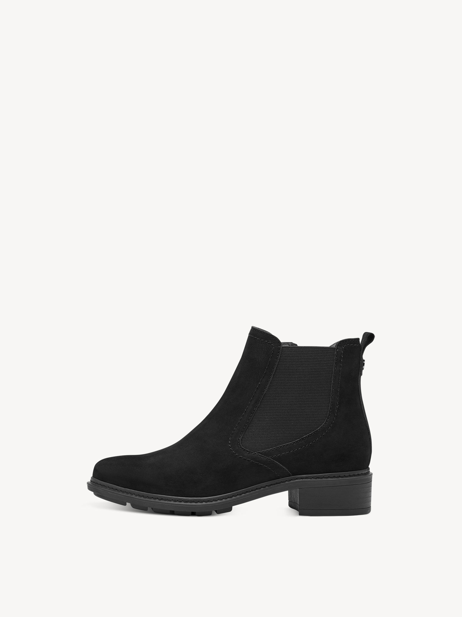 Bottine Chelsea en cuir - noir