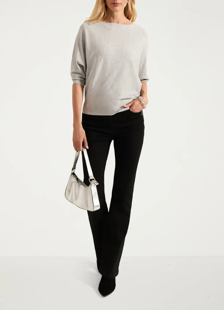 Pulover Phase Eight Cristine din tricot fin cu imprimeu mixt