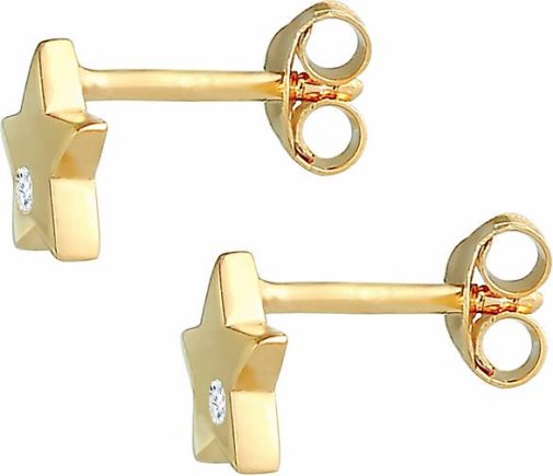 Elli Ohrringe Kinder Sterne Zirkonia Astro 925 Silber