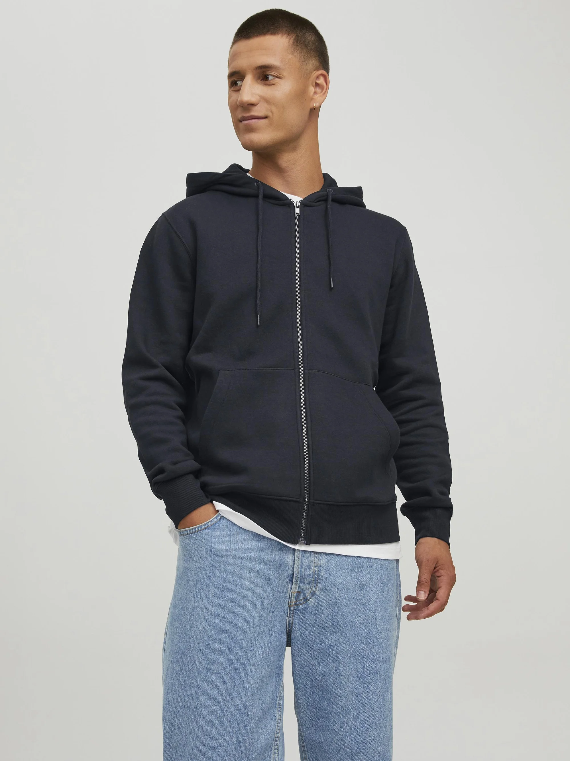 Jack & Jones JJESTAR BASIC ZIP HOOD - Sudadera con cremallera