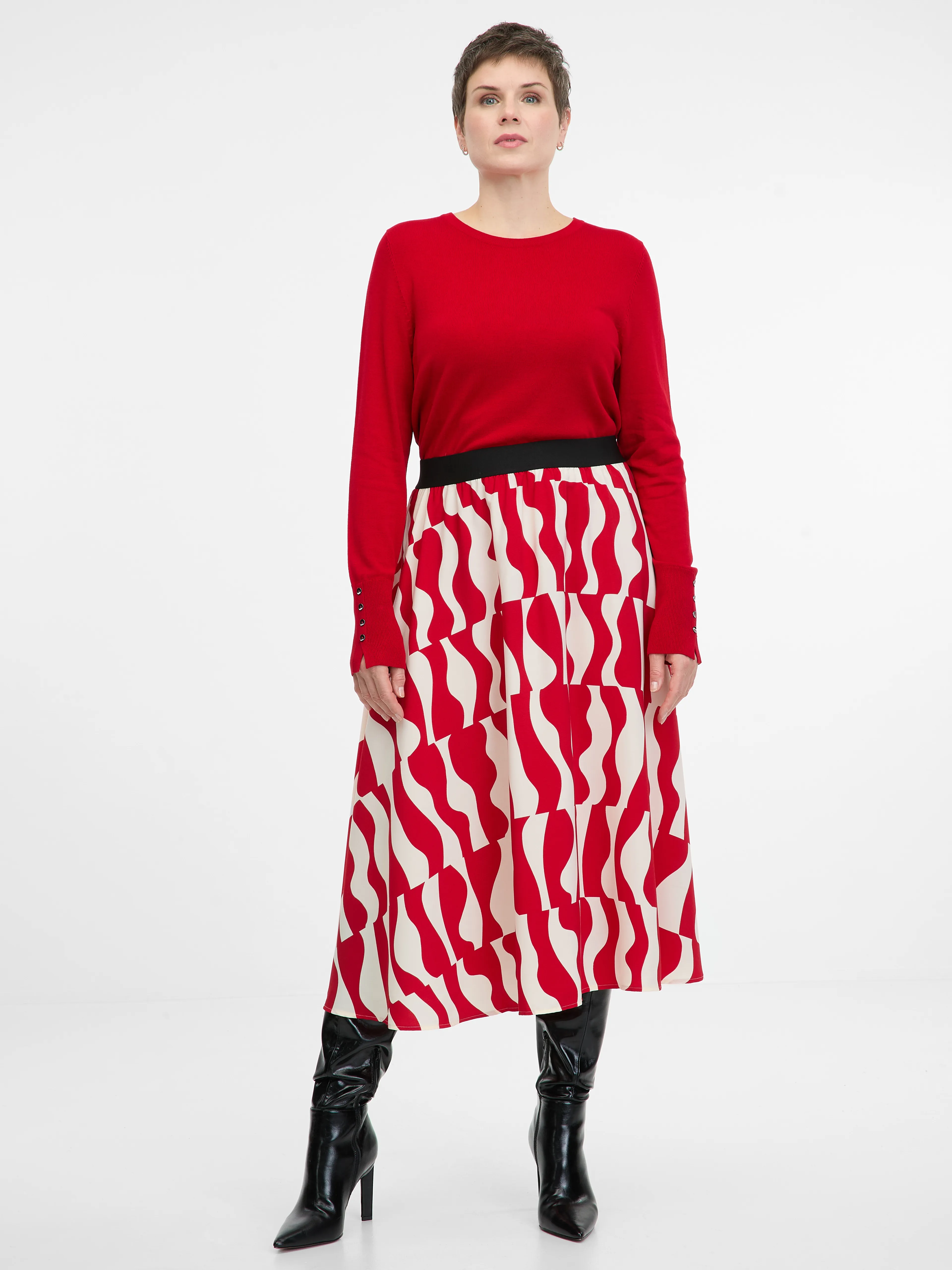 Roter Damenrock ORSAY