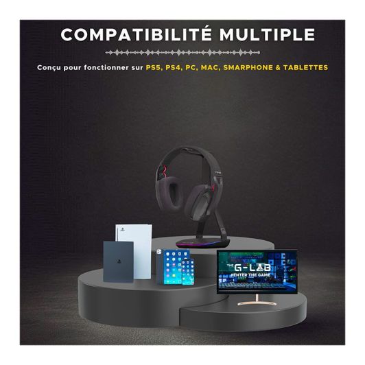Căști de gaming THE G-LAB Korp Platinium