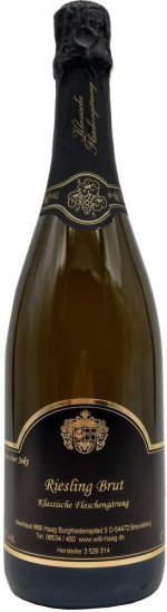 2020 Willi Haag Sekt -Klassische gärung brut - Weingut Willi Haag