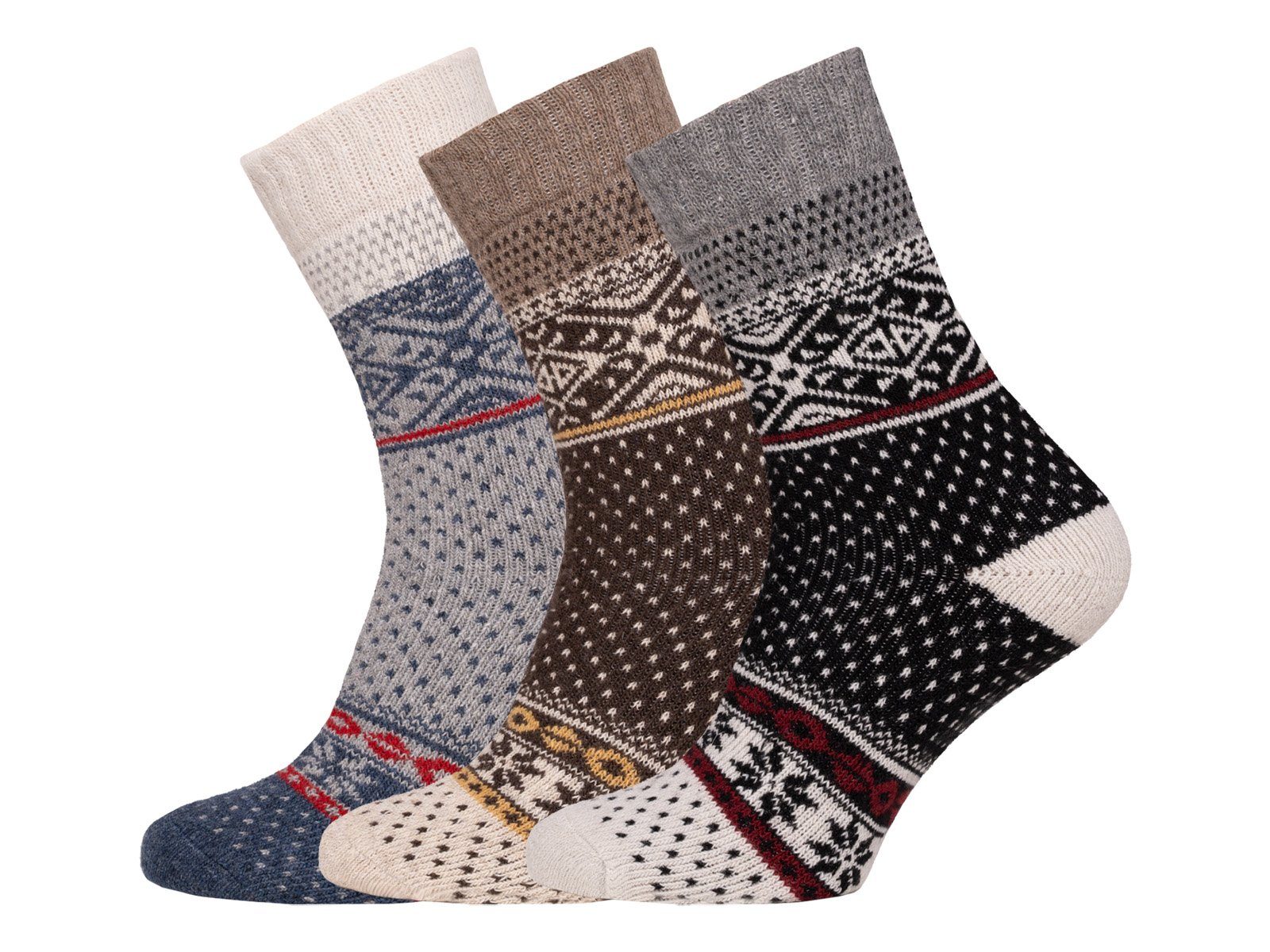 HomeOfSocks Norwegersocken Skandinavische Wollsocke 