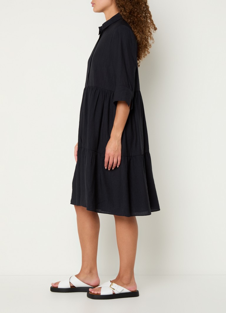 Vestido túnica midi texturizado OPUS Woteli