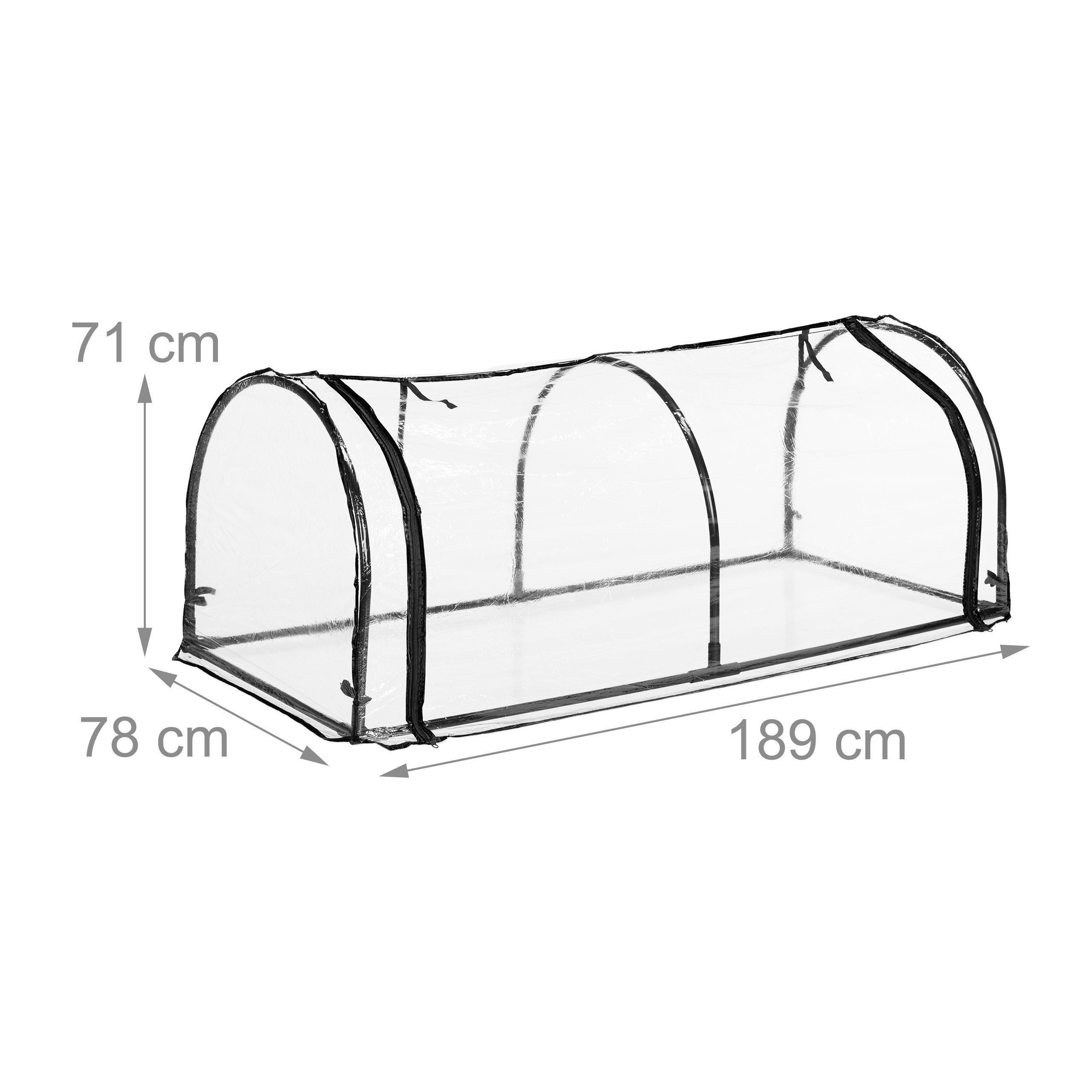 relaxdays Frühbeet Folienfrühbeet PVC
