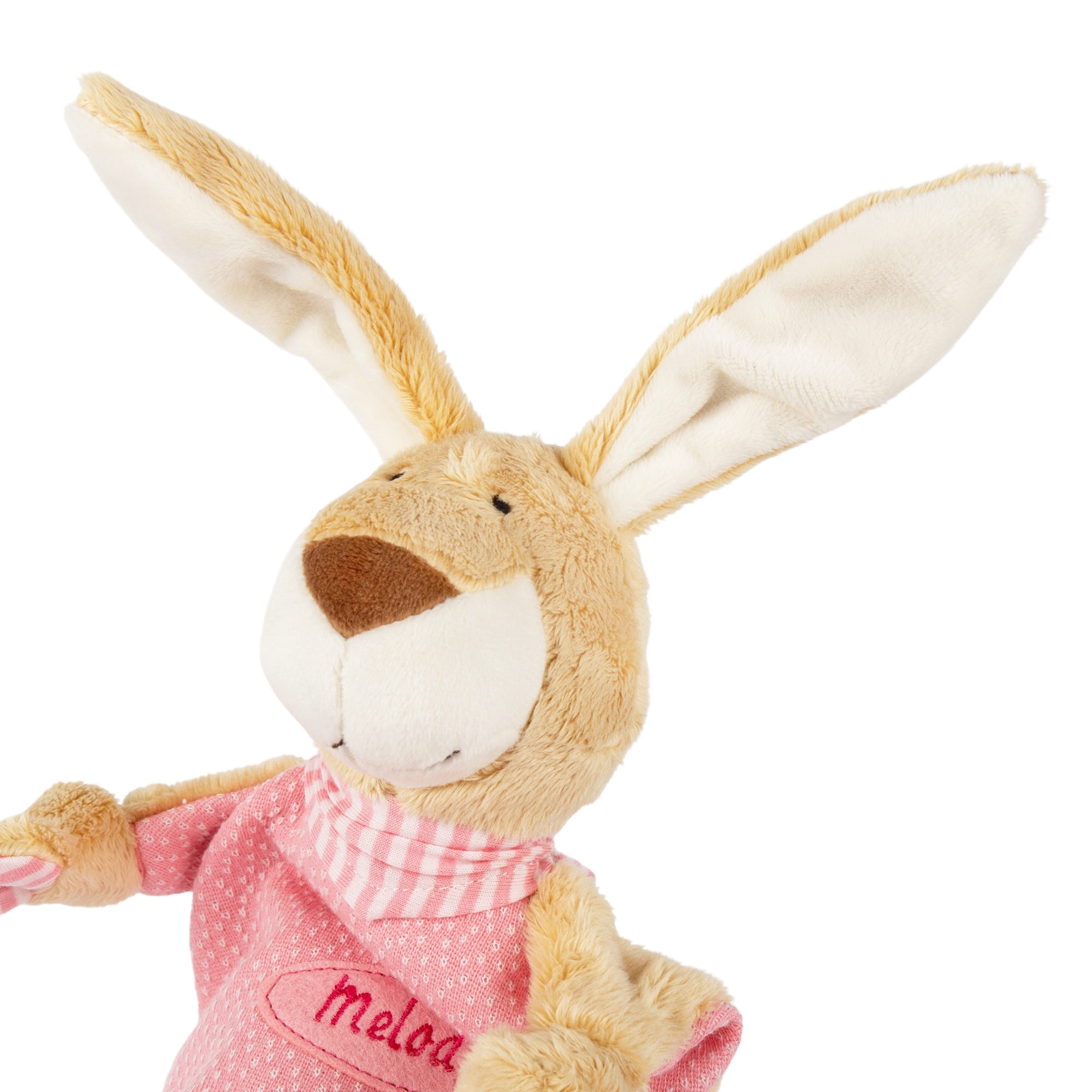 Namensschnuffeltuch Hase rosa