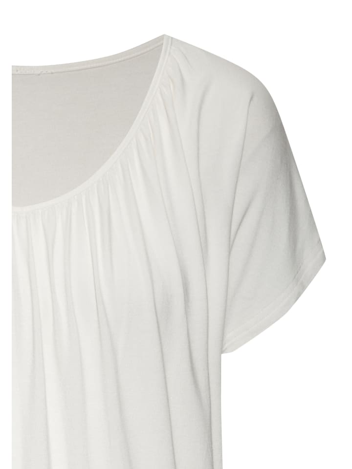 LASCANA Kurzarmshirt in creme günstig kaufen