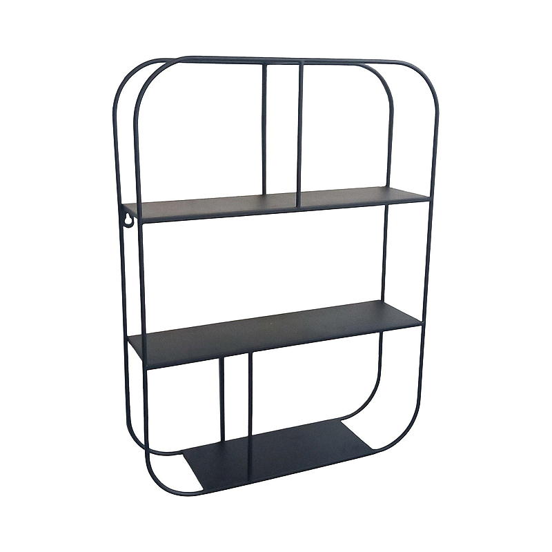 Home Vegghylle 45x60x12 cm metall sort