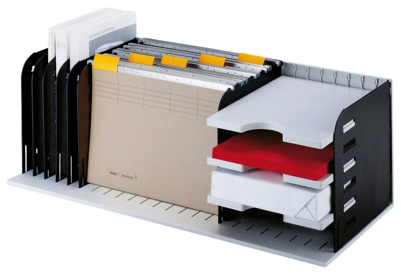 Styro Sortiersystem styrorac DIN A4 Grau, Schwarz 72,3 x 30,4 x 24,8 cm
