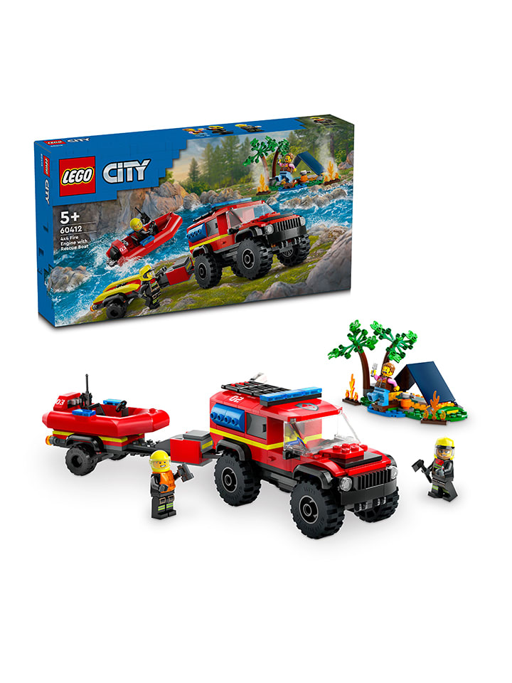 LEGO LEGO® City 60412 Feuerwehrgeländewagen mit Rettungsboot - ab 5 Jahren günstig kaufen onesize