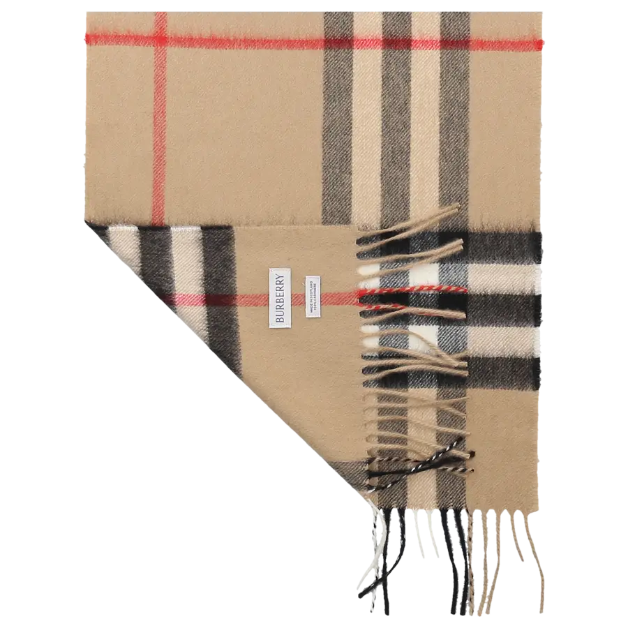 Burberry - Schal 8076576 GIANT CHECK Kaschmir - beige