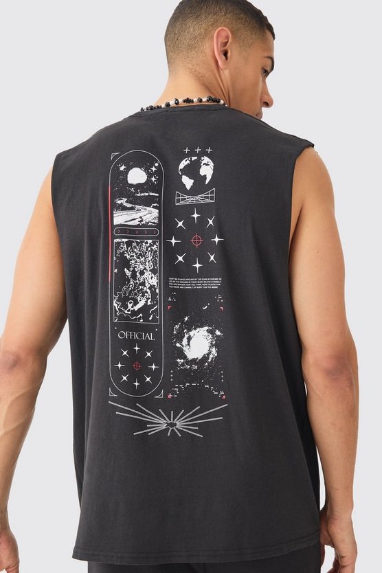 Oversize Tanktop mit Print