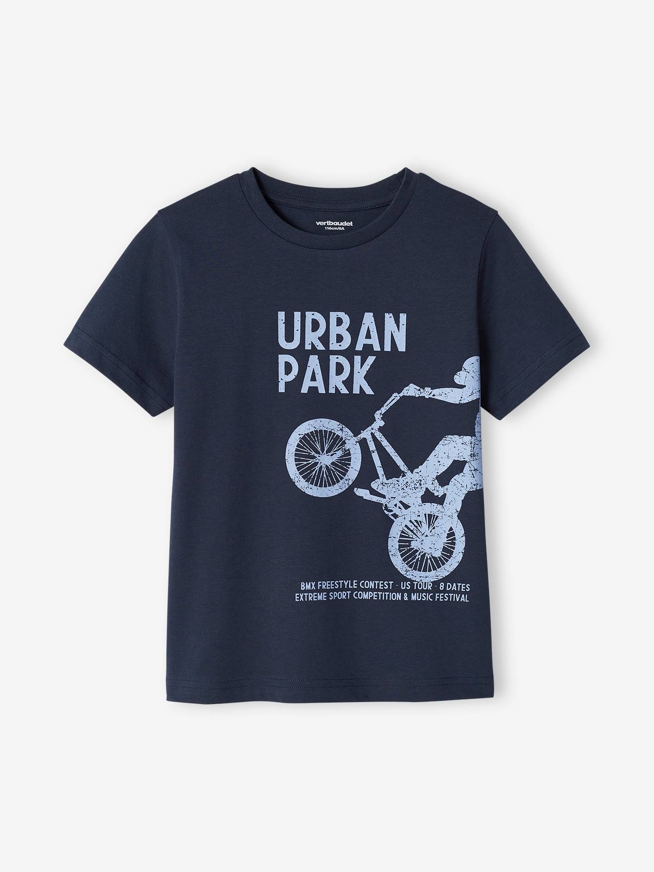 T-shirt imprimé Basics garçon manches courtes ocre