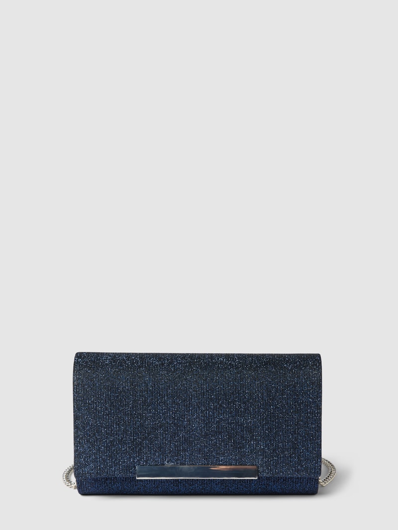 Handtasche mit Effektgarn in marineblau meliert