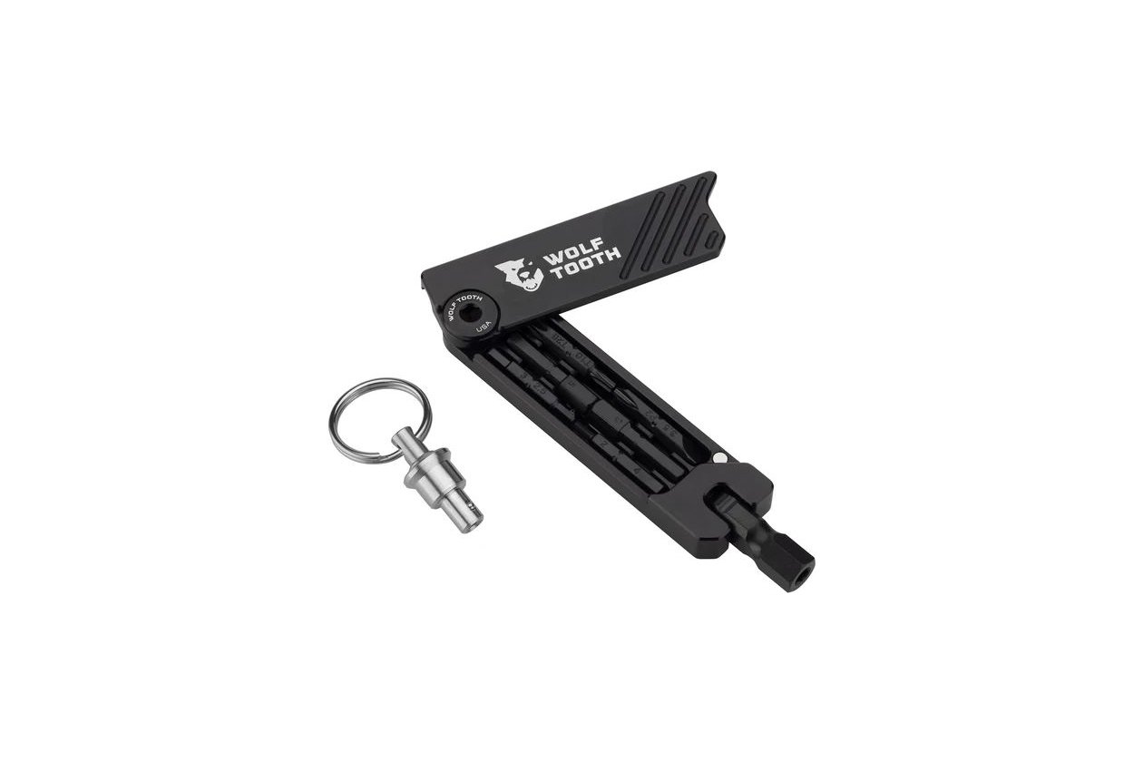 WOLFTOOTH 6-Bit Hex Wrench Multitool mit Schlu00fcsselanhu00e4nger