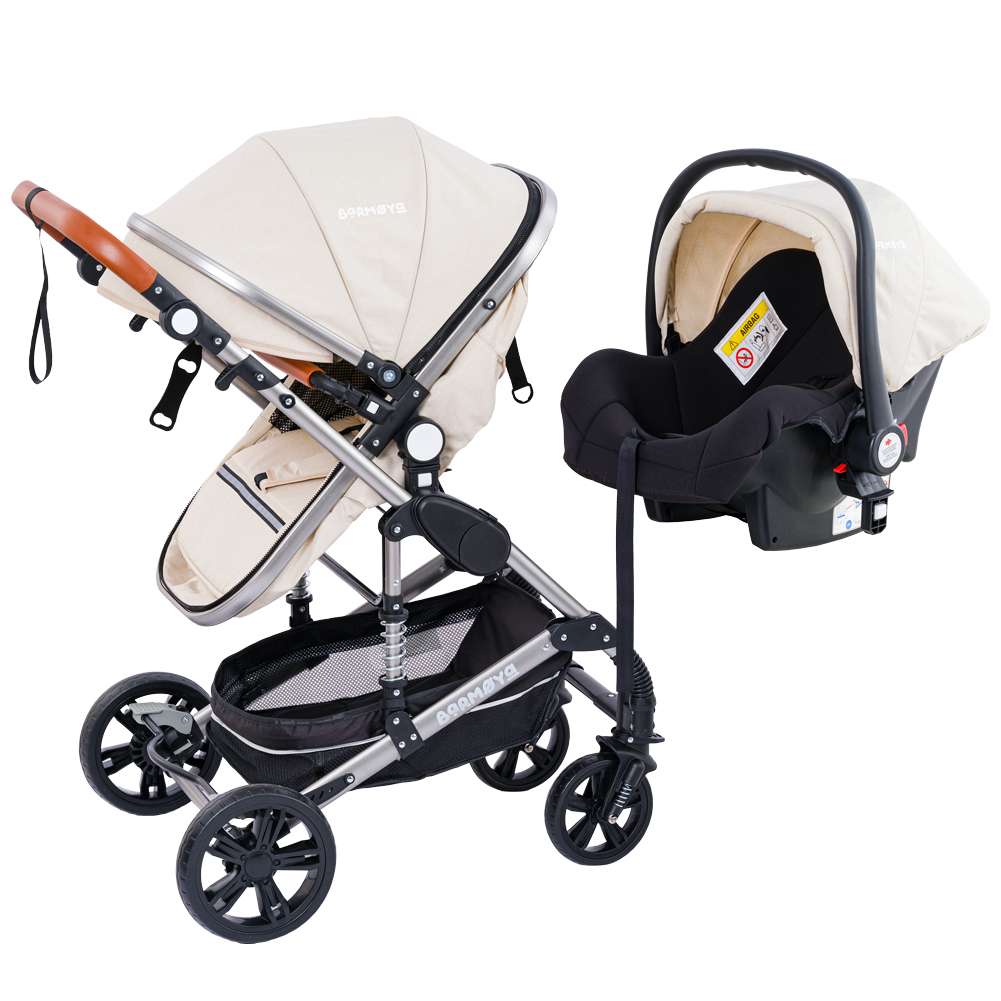 Barmøya 3 in 1 Kombi-Kinderwagen Komplettset beige