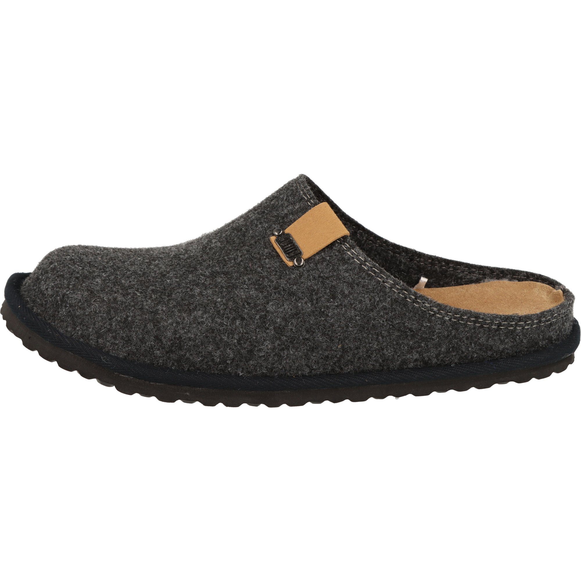 SUPERSOFT Herren Schuhe Clogs 511-152 weiche Filz Pantoffeln Hausschuh Leder-Innensohle