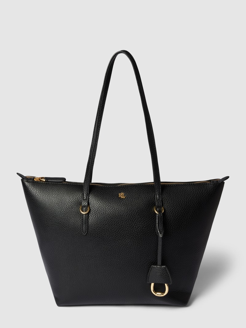 Tote Bag in Leder-Optik Modell 'KEATON' in schwarz