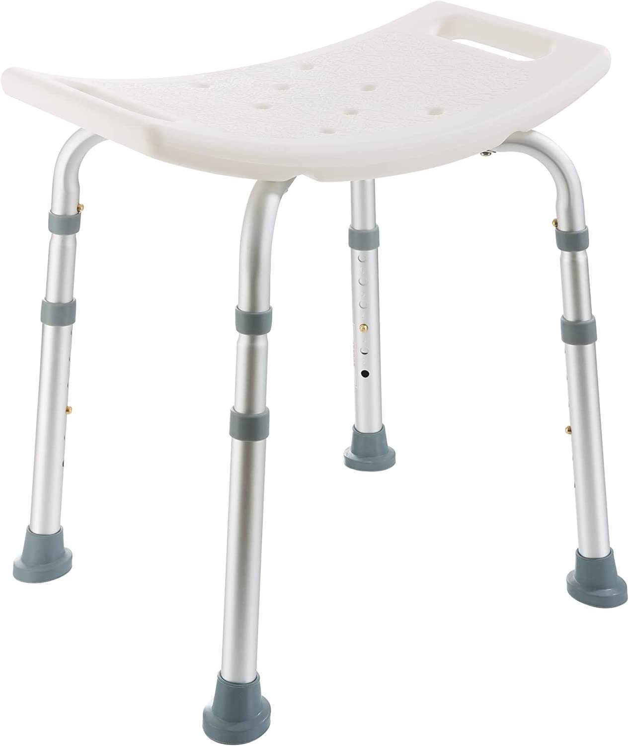 Dynasun Duschhocker B005, Hocker für Dusche, Behindertenbad, Seniorenstuhl höhenverstellbar