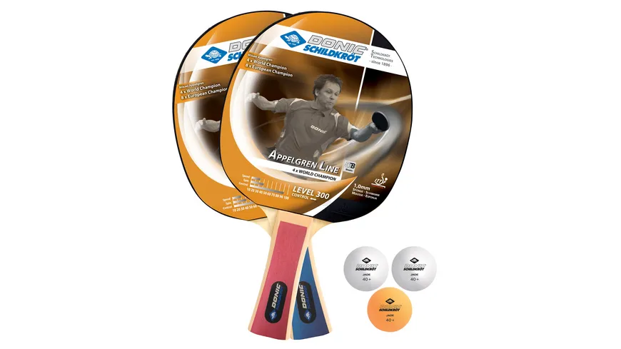 Donic-Schildkröt - Tischtennis-Set Level 300 für 2 Spieler