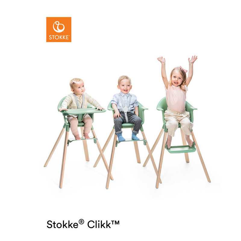 Chaise haute Clikk blanche Stokke