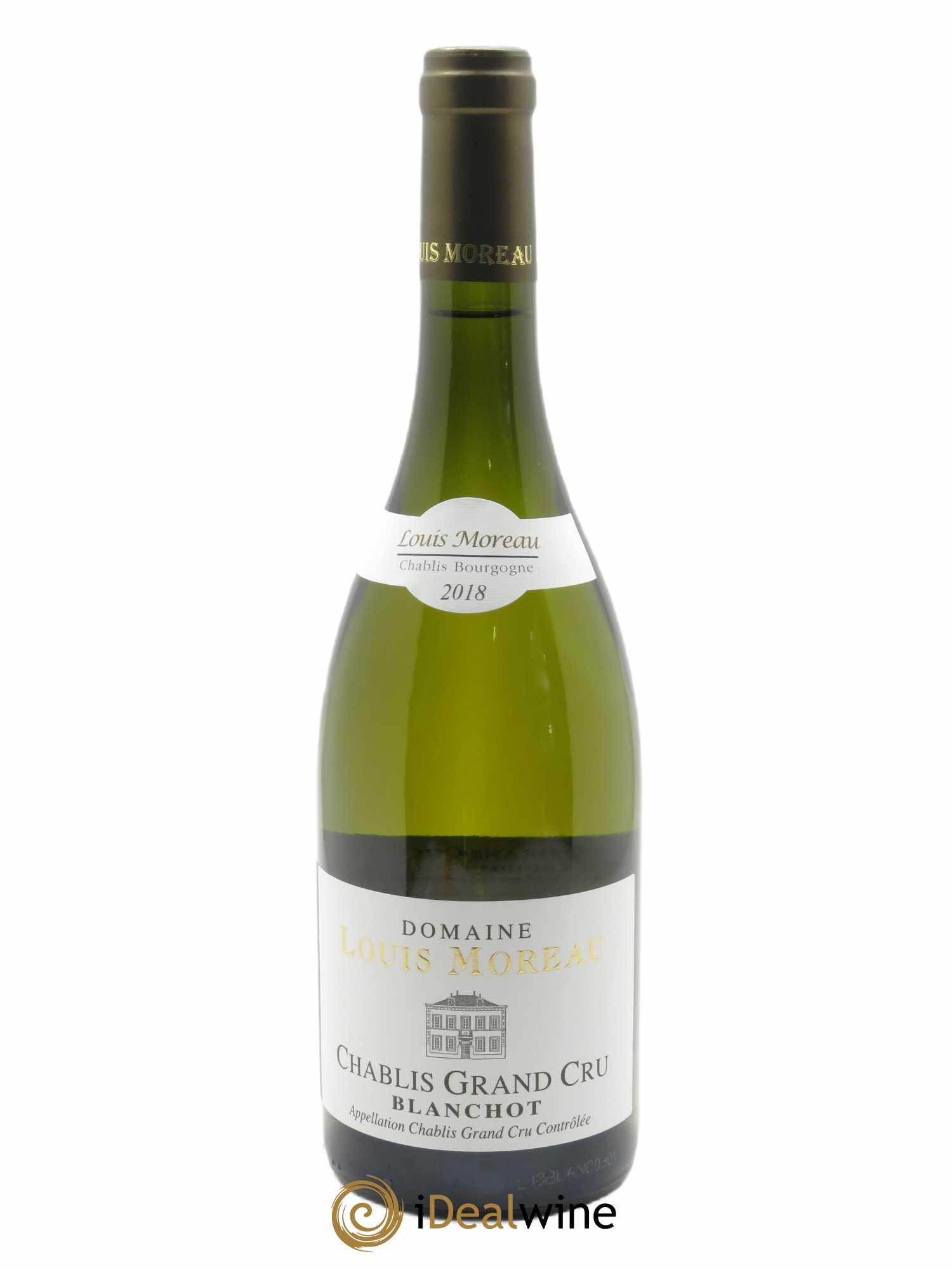Chablis Grand cru Blanchot Louis Moreau  2018 - Lot de 1 Bouteille