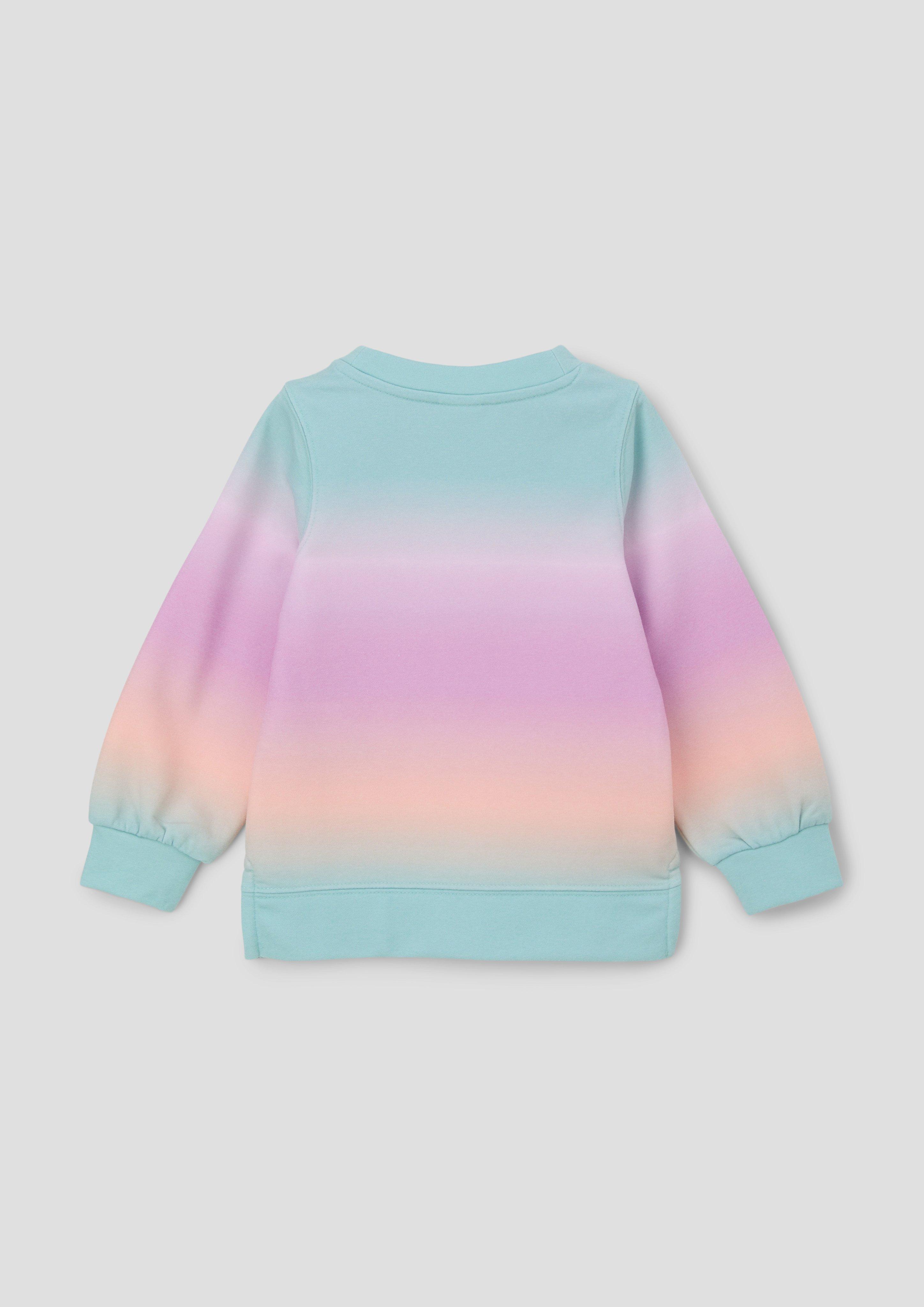 Sweatshirt im Farbverlauf mit Frontprint  2145699-44D4