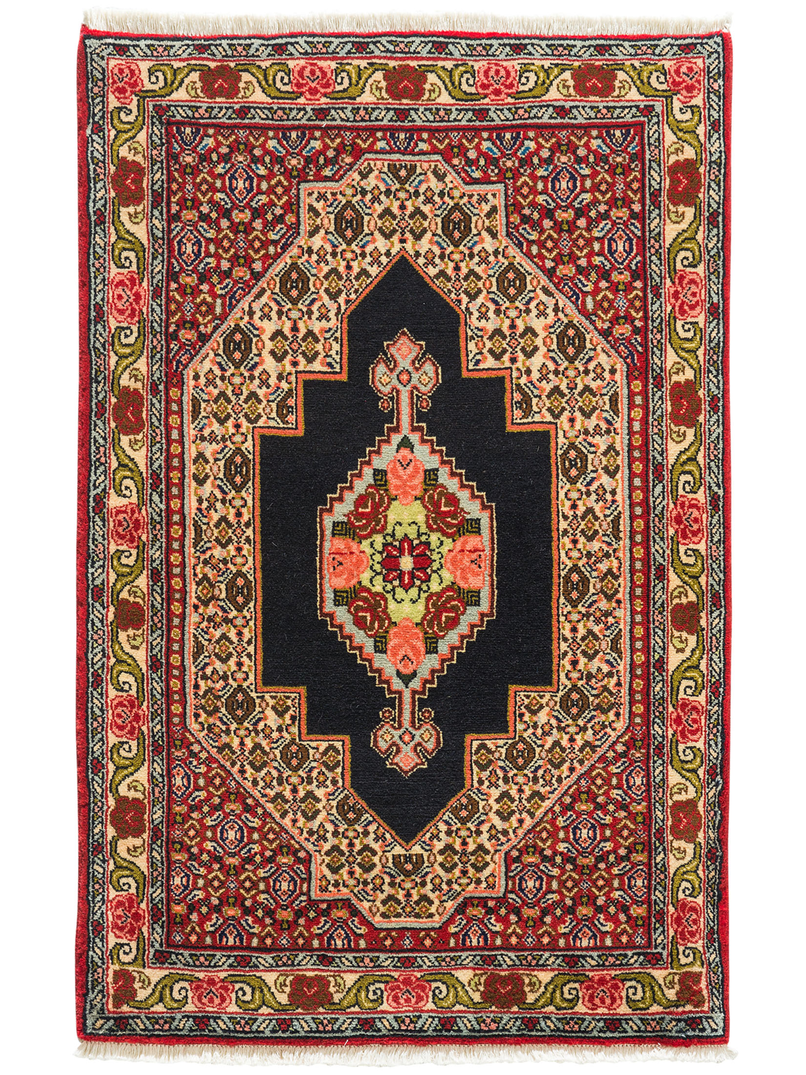 Senneh ca. 74 x 115 cm, Unikat / Einzelstück