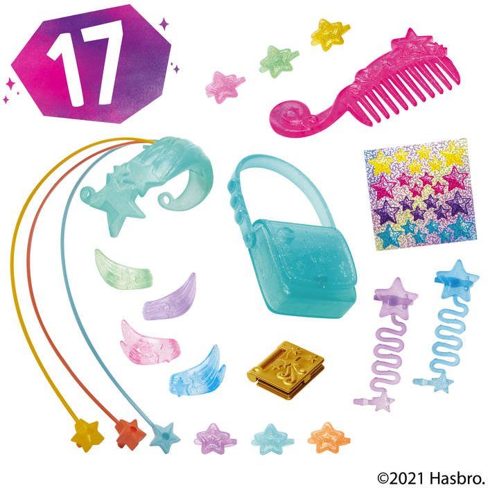 Hasbro Spielfigur My Little Pony, A New Generation - Regenbogenmähne Sunny Starscout, mit langen, pinkfarbenen Haaren und Sternschnuppen-Schönheitsfleck