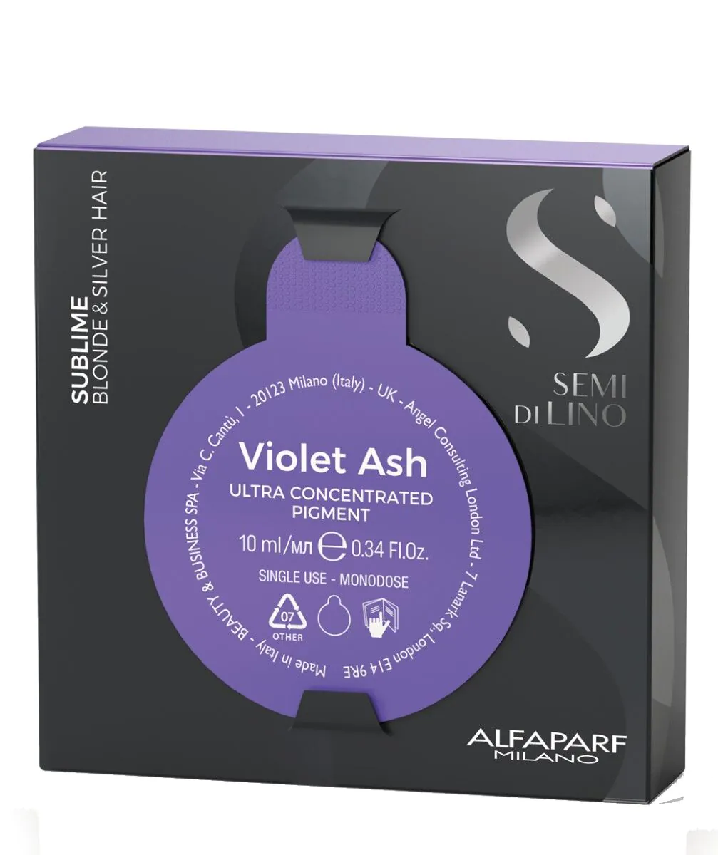 Alfaparf Milano Semi di Lino Blonde & Brunette Pigment Violet Ash til blond og gråt hår
